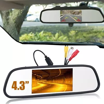 LCD Display HD Rear View Parking Mirror Monitor For Reverse Car Backup Camera • $22.89