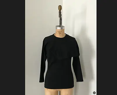 Black Asymmetric Draped Long Sleeved Garcon Des Garcons La Garconne • $99