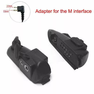 For Baofeng 9700 A58 Motorola 2Pin Audio Walkie Talkie Headset Adapter Connector • $11.06