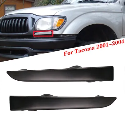 Pair Front Bumper Grille Headlight Filler Trim Panel For Toyota Tacoma 2001-2004 • $10.79