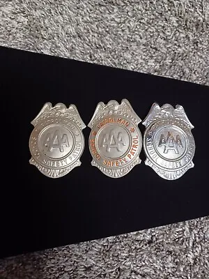 Set Of 3 Vintage AAA Patrolman School Safety Patrol Badges • $33.33