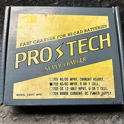 Vintage Protech 702 AC/DC Super Charger RC Car Battery Charger Pro-Tech • $20.50