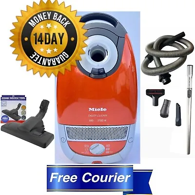 ✅Professionally Reconditioned 2200W Koi Orange Miele Deep Clean Vacuum Cleaner • £279