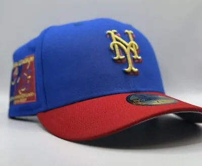 Royal Blue New York Mets Red Visor Gray Bottom EXCLUSIVE Manny Pacquiao HOOK • $100
