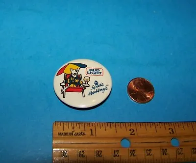  Spuds Mackenzie Vintage 1987 Button    Spuds On Beach Chair     Bud Light      • $12.40