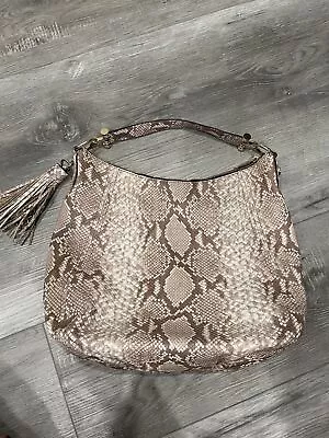 Michael Kors Fulton Angora Embossed Python Leather Handbag • $67.50