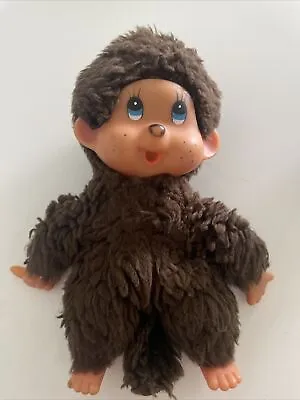 Vtg Monchhichi Russ Berrie THUMKEY Plush Monkey Thumb Sucker W/Banana Monchichi • $16.99