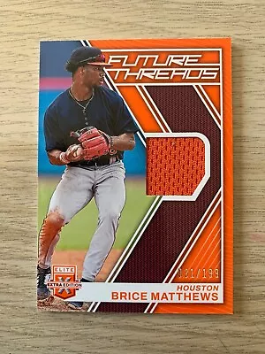 2023 Elite Extra Ed Jersey BRICE MATTHEWS #ed 31/199! Houston Astros • $1.99