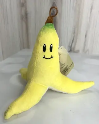 NWT Super Mario Kart Mocchi Mocchi Banana Plush Toy Nintendo 6” Embroidered Eyes • $16.87