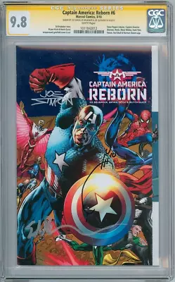 CAPTAIN AMERICA REBORN #6 CGC 9.8 SIGNATURE SERIES SIGNED X3 JOE SIMON MARVEL • £249.95