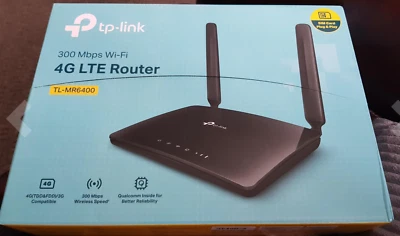 £67.99 • Buy TP-LINK TL-MR6400 300mbps SIM Unlocked Wireless LTE Router - Black