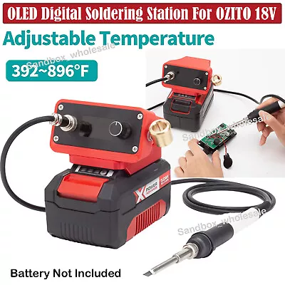 For Ozito 18v Battery Portable Soldering Station/iron T12 Console OLED Screen • $102.07