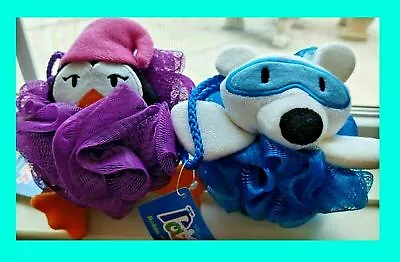 2 Razz KID'S BATH SPONGE Character Animal Net Mesh Puff Loofah Ball SUPER SOAPY! • $5.22