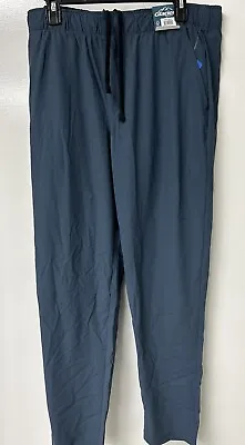 Glacier Size XXL Mens Athletic Jogger Sweatpants Blue W/ Zipper Pockets • $13.99