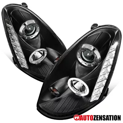 Fit 2005-2006 Infiniti G35 Sedan Black LED Halo Projector Headlights Assembly • $226.99