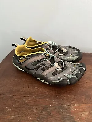 Vibram FiveFingers Treksport Running Barefoot Athletic Shoes GRAY EU 38 Or 7-7.5 • $26.10