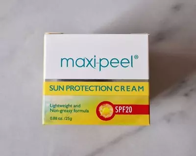 Maxi-Peel Sun Protection SPF20 Face Cream 25g - Lightweight Non-Greasy • £6.95