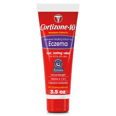 Cortizone 10 Eczema Lotion Intensive Healing + 7 Moisturizers Long Last - 3.4 Oz • $13.49