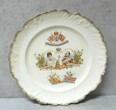 1902 Antique Plate Coronation Of King Edward VII And Queen Alexandra  • £32.99