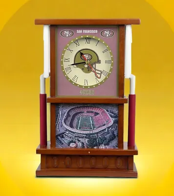 Rare The Danbury Mint San Francisco 49ers Desk Clock 2003 NFL Collectible Works • $199.99
