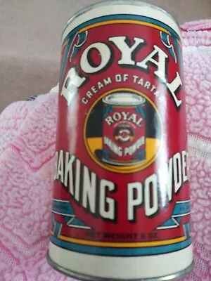 Vintage Royal Cream Of Tartar Baking Powder Tin Container 6 Oz. Almost Full • $11