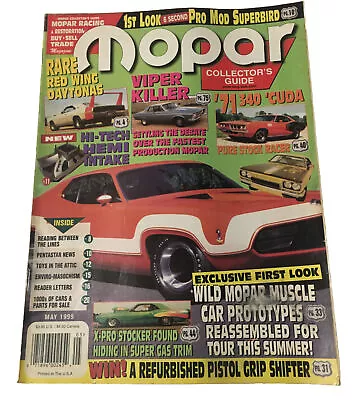 Mopar Collector's Guide MCG Magazine Back Issue May 1999 • $6.50