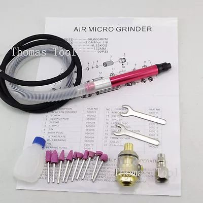 1/8'' Air Micro Grinder Air Micro Pencil Without Box 56000 RPM 90PSI • $21.59