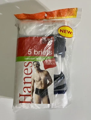 $27 • Buy Vintage Hanes Briefs Small 28-30 Ringer Briefs Mid Rise Tagless Underwear