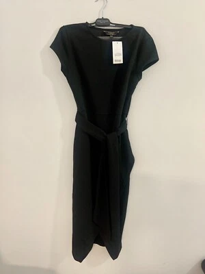£5 • Buy Lipsy Black Cap Sleeved Dress, Size 12- Brand New With Tags