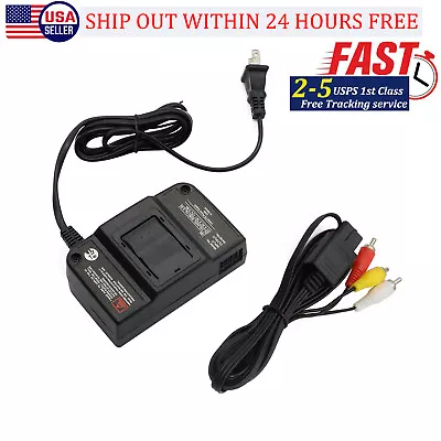 AC Adapter Power Supply & AV Cable Cord For Nintendo 64 Brand New N64 Bundle Lot • $4.39