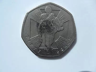 2006 50 PENCE UK 50p COIN 150 YEAR ANNIVERSARY VICTORIA CROSS SOLDIER + COMRADE • £6.50