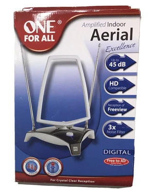 £25 • Buy Brand New ONE FOR ALL Amplified Indoor Aerial Excellence SV 9360