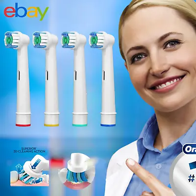 Oral B Braun Electric Toothbrush Replacement Head Compatible All Model Precision • £4.99