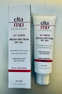 ELTA MD UV Sheer Broad Spectrum SPF 50+ 1.7fl Oz/50ml EXP 2026 NIB • $29.99