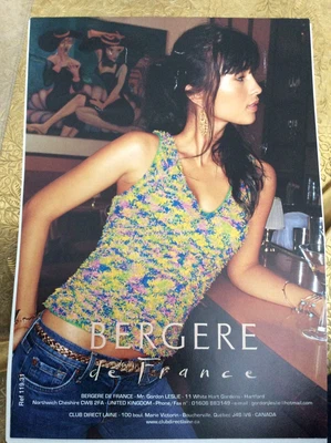 £2 • Buy Knitting Pattern. Bergere De France  Top I Cotton Fifty & Papillon Yarns
