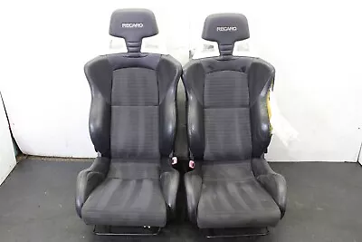 2008-2015 Mitsubishi Evolution X Seat Pair Recaro Front Torn Seats 08-15 • $1208.07