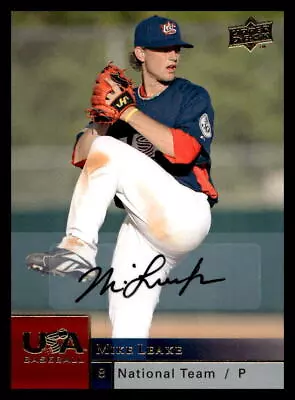 2009 Upper Deck Mike Leake #USAB-ML Auto Rookie RC USA • $3.99