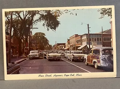 Vintage Postcard - 75 Main Street Hyannis Cape Cod Mass • $6