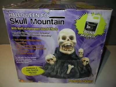 Rare Vintage Gemmy Skull Mountain Fog Machine Halloween Fogger Lights & Sounds • $139.95