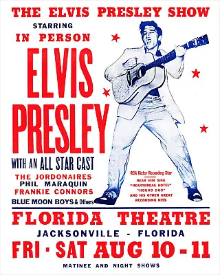 Elvis Presley 1956 Concert Poster Print • $19.50
