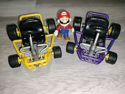 Vintage 1999 Toy Biz Nintendo Mario Kart 64 Go-Carts & Figure - Rare Original   • $50