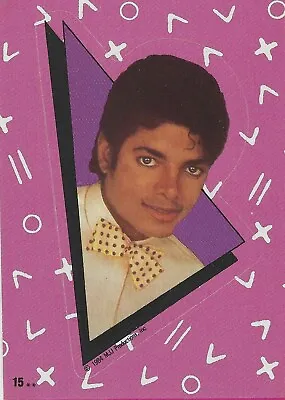 Topps Michael Jackson Trading Cards Sticker Puzzle Panel Card 1984 G+ Condition • $1.26