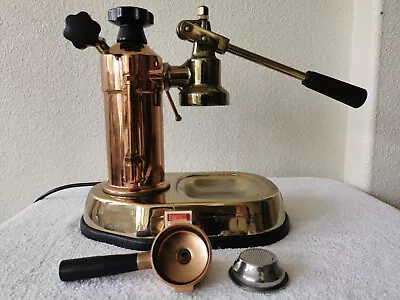 La Pavoni Europiccola Lever Espresso Machine Copper Brass Tested SEE VIDEO Work • $700