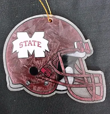 Mississippi State Bulldogs Glass Helmet Christmas Ornament Football College Fan • $10.95