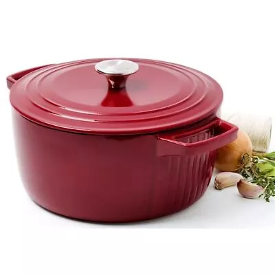 KitchenAid - Cast Iron 26cm Casserole Red 5.67Ltr • $99