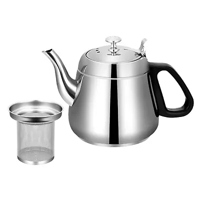 1.5L Stainless Steel Whistling Stovetop Kettles Stovetop Camping Metal Tea Pot • $29.79