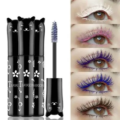 4D Silk Fiber Eyelash Mascara Extension Makeup Colorful Waterproof Eye Lashes • $10.57