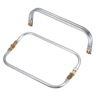 Metal Purse Frame 2Pcs 10  Rectangle Lock Frame Kiss Lock Clasp Bag Frame • £13.29