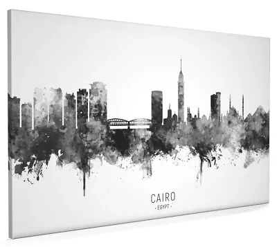 Cairo Skyline Egypt Poster Canvas Or Framed Print Watercolour Painting 11619 • £14.39