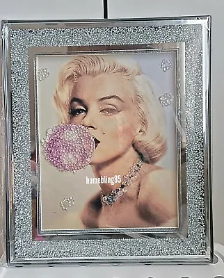 £22.99 • Buy Marilyn Monroe Picture Bubble Gum Glitter Liquid Art Crushed Diamond Frame 